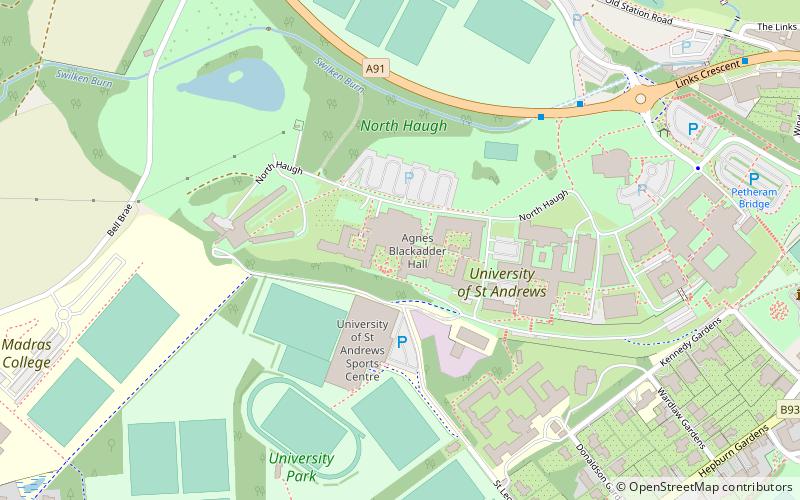 Agnes Blackadder Hall location map