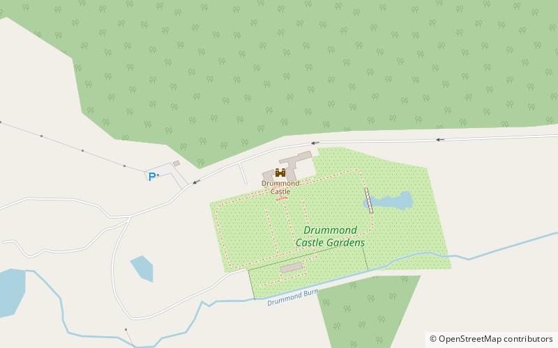 Drummond Castle location map