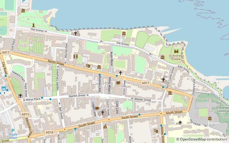 St Salvator's Hall location map
