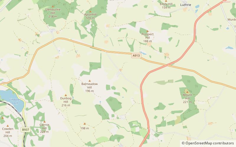 Collairnie Castle location map
