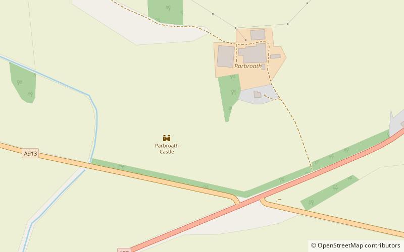 Parbroath Castle location map