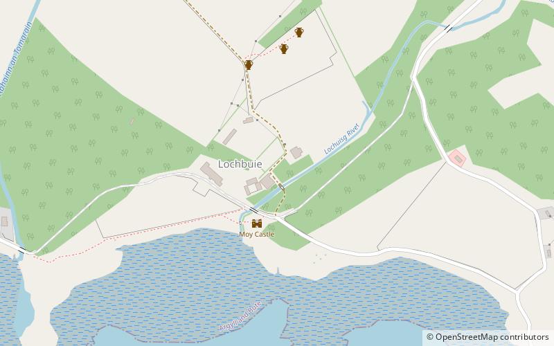 Moy Castle location map