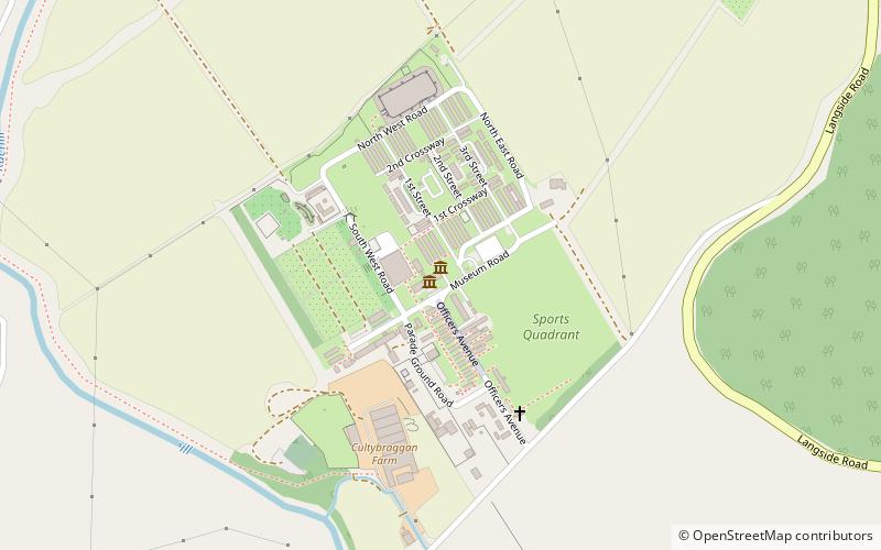 Cultybraggan Camp location map