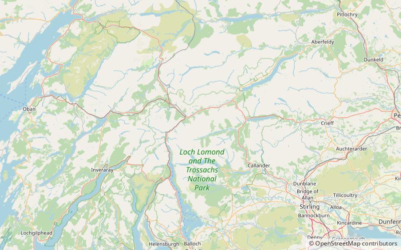 crianlarich hills park narodowy loch lomond and the trossachs location map