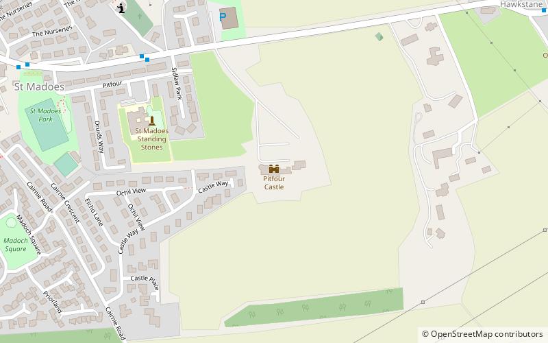 Pitfour Castle location map