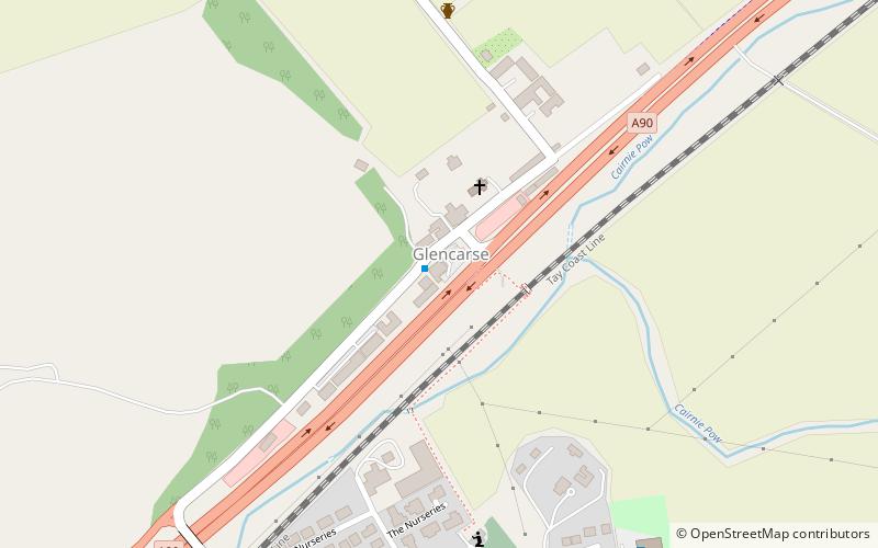 West Carse Village hall location map