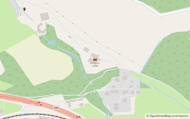 Kinfauns Castle location map