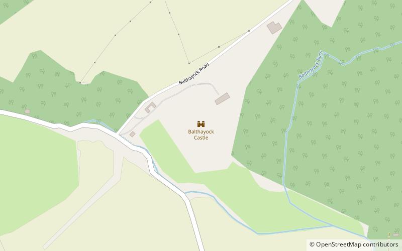 Balthayock Castle location map