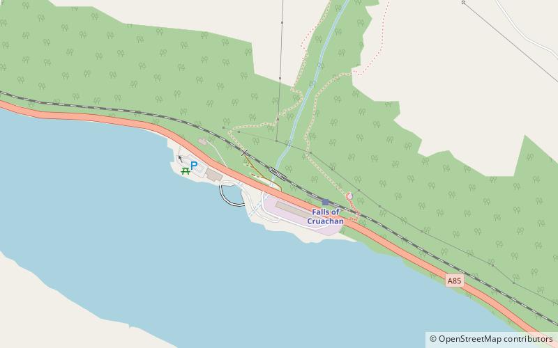 Falls of Cruachan Railway Viaduct location map