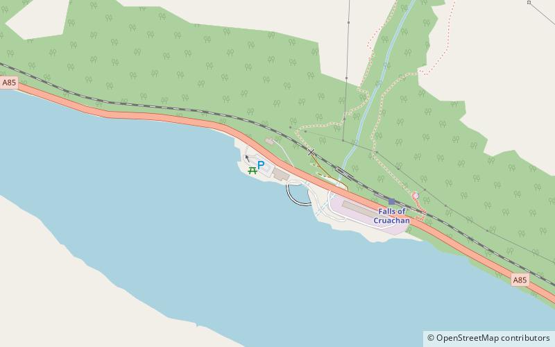 Falls of Cruachan location map