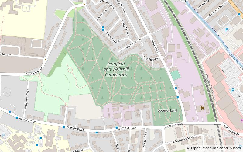 Wellshill Cemetery location map
