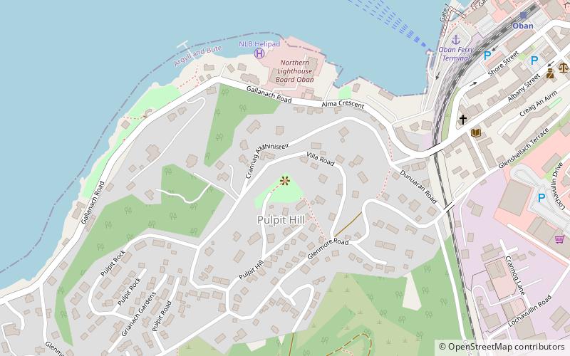pulpit hill oban location map