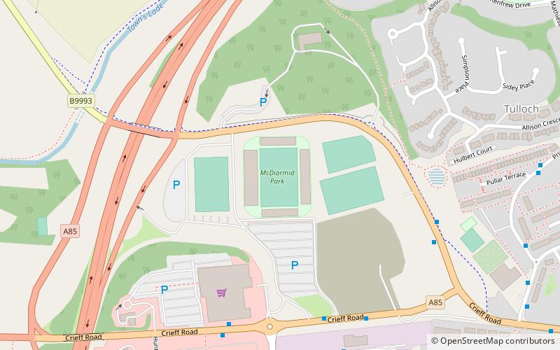 McDiarmid Park location map