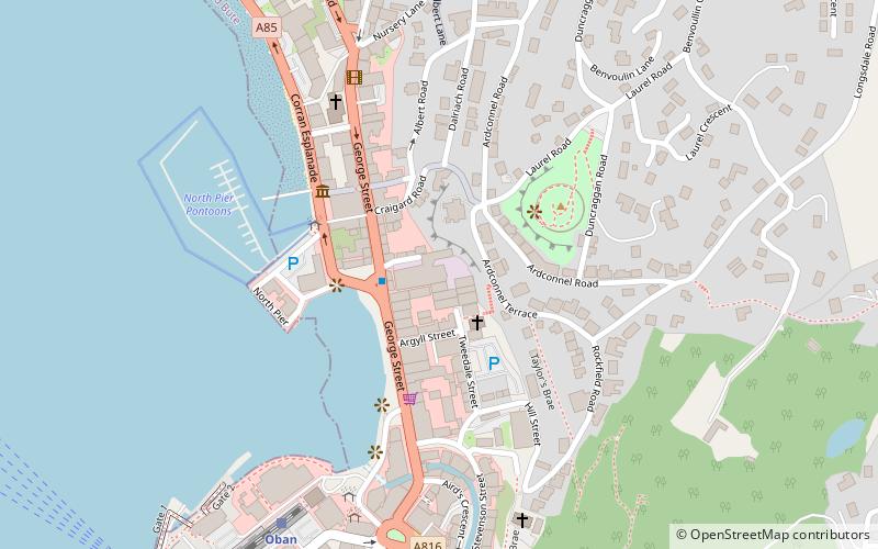 Oban location map