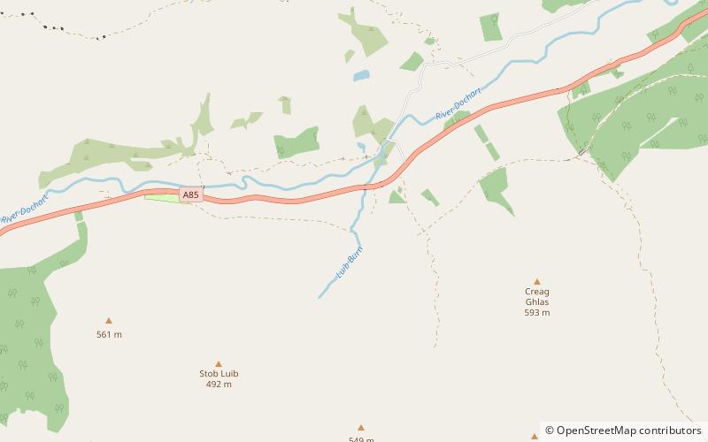 glen dochart park narodowy loch lomond and the trossachs location map