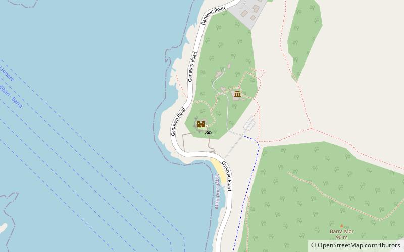 Dunollie Castle location map