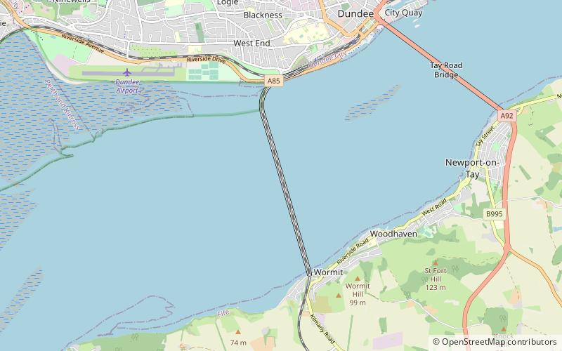 Firth-of-Tay-Brücke location map