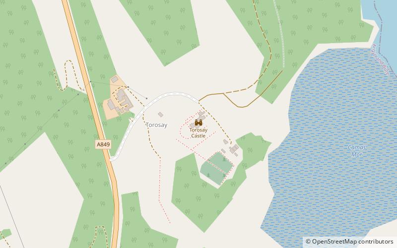 Torosay Castle location map