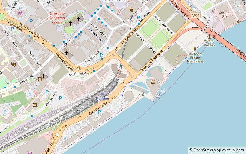 V&A Dundee location map