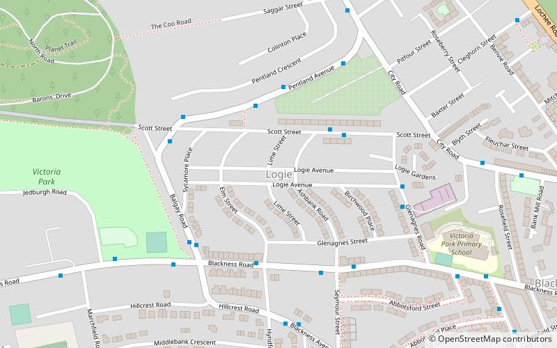 logie dundee location map