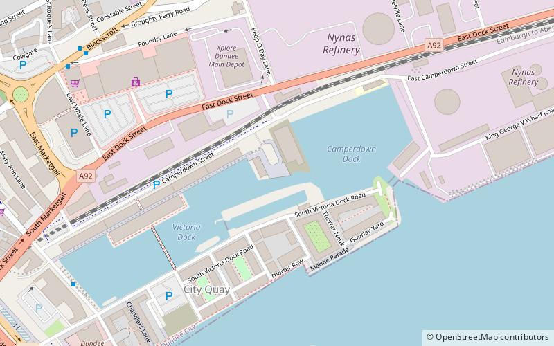 Dundee International Submarine Memorial location map