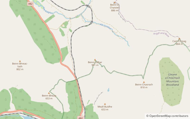 Beinn Odhar location map