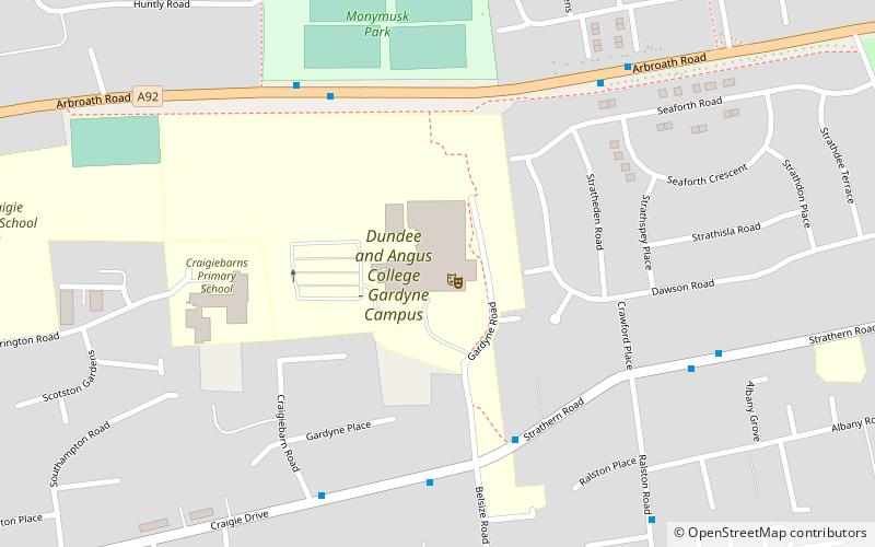 gardyne theatre recording studios dundee location map
