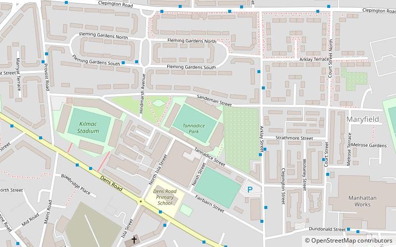 Tannadice Park location map