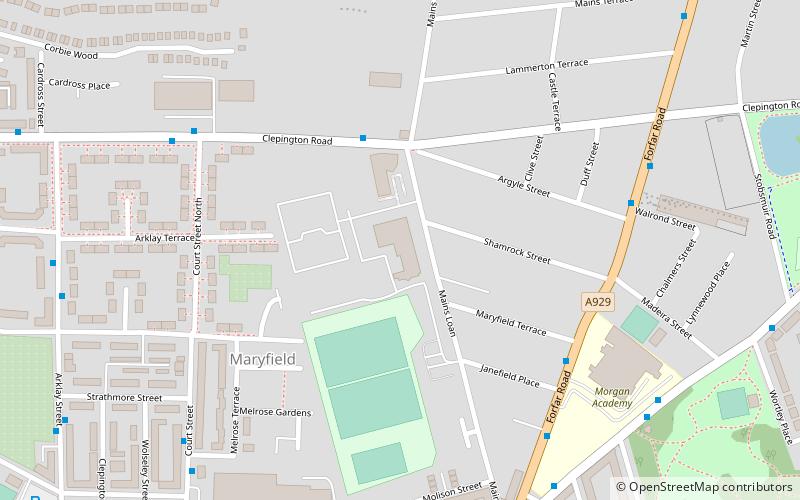 Dundee International Sports Centre location map