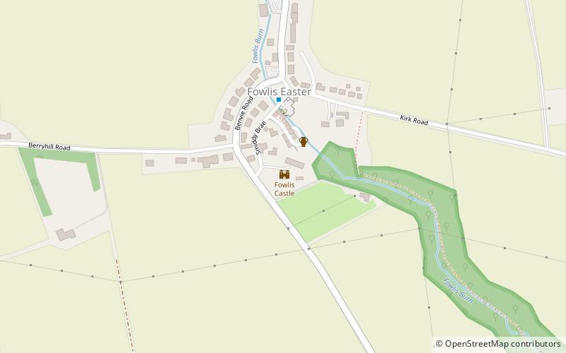 Fowlis Castle location map