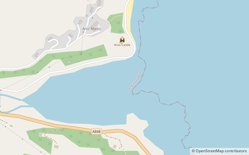 Aros Castle location map