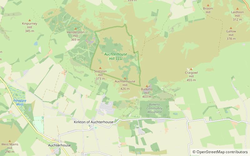 Auchterhouse Hill location map