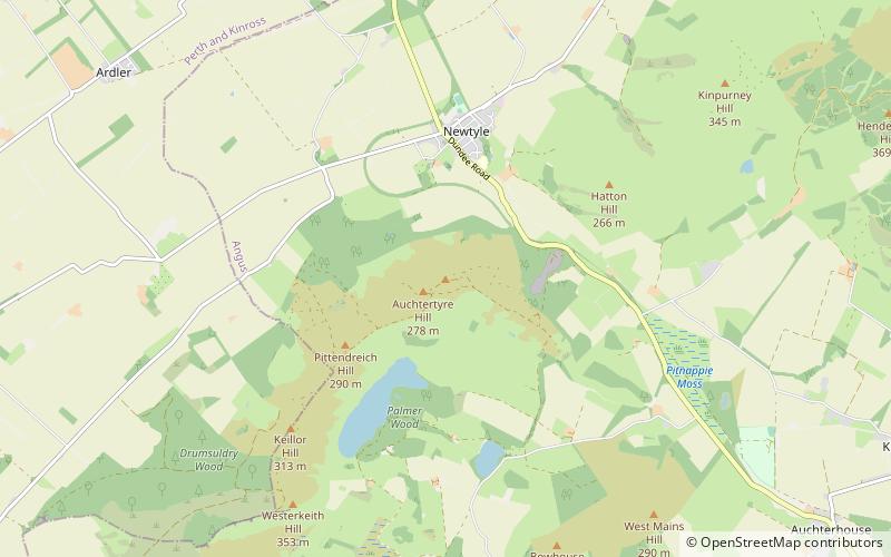 newtyle hill meigle location map
