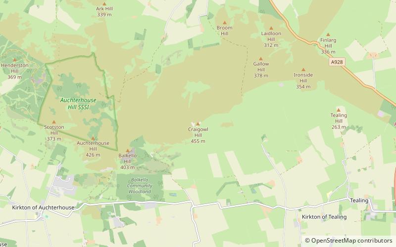 Craigowl Hill location map