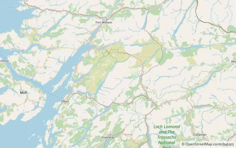 Stob Coir' an Albannaich location map