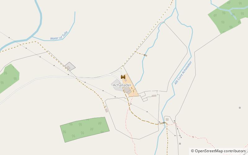 Achallader Castle location map