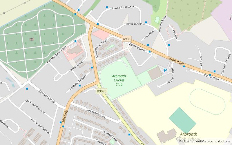 lochlands park arbroath location map