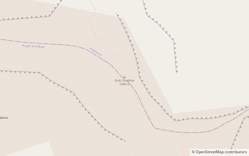 Stob Ghabhar location map