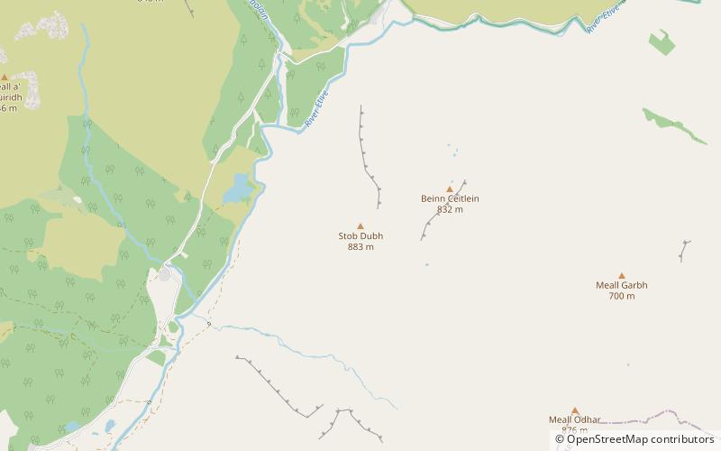 Stob Dubh location map