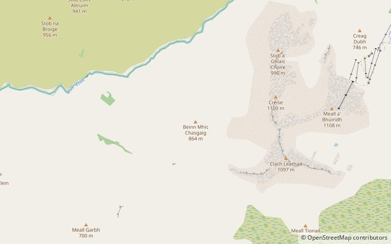 Beinn Mhic Chasgaig location map