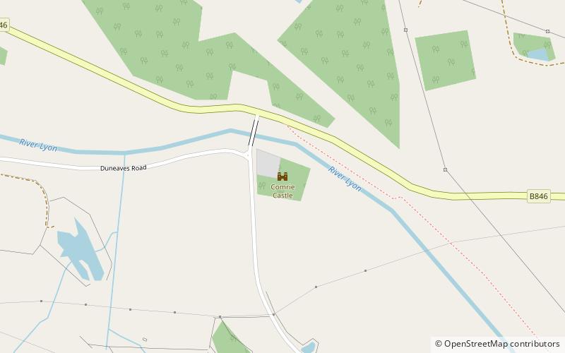 comrie castle location map