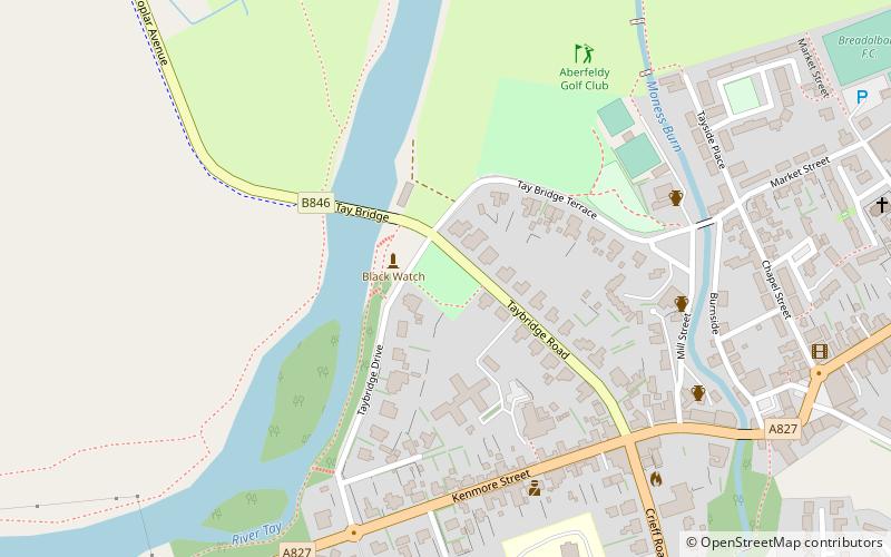 Aberfeldy Putting Green location map