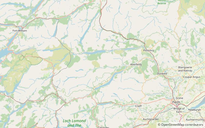 Meall nan Aighean location map