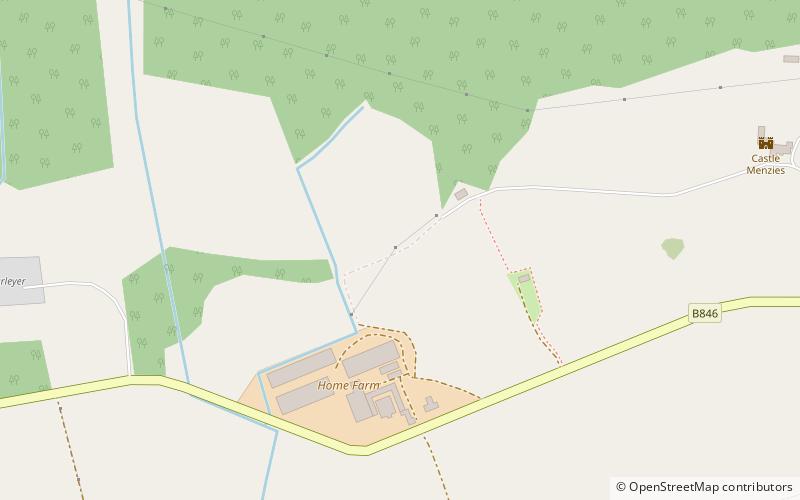 Castle Menzies location map