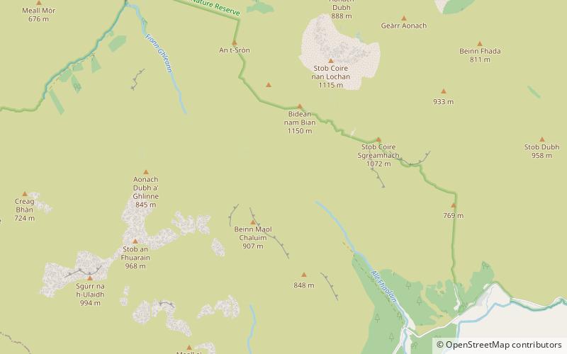 Bidean nam Bian location map