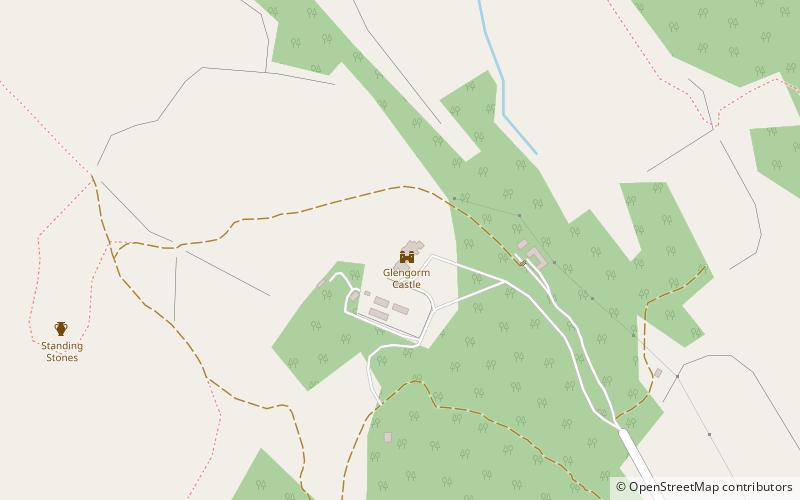 Glengorm Castle location map