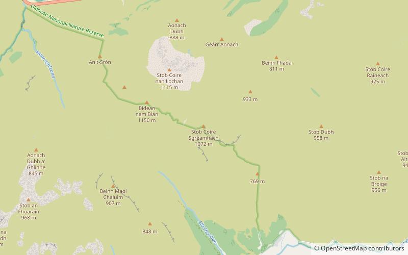 Stob Coire Sgreamhach location map