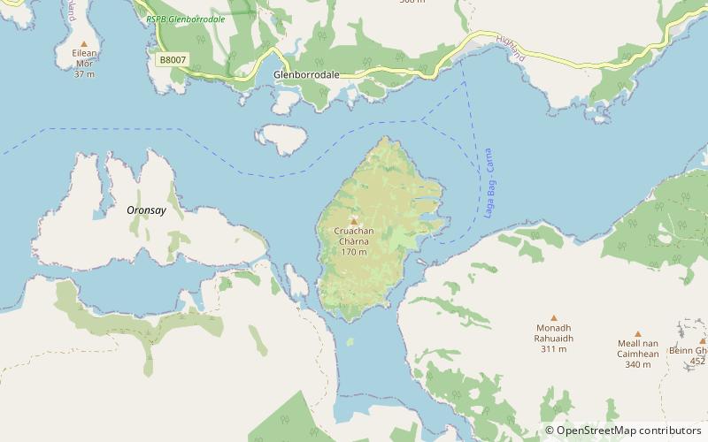 Cruachan Chàrna location map