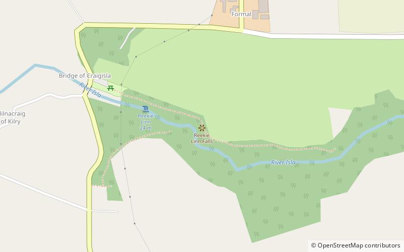 Reekie Linn location map