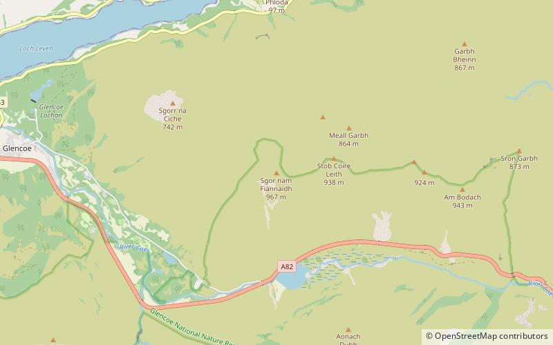 Aonach Eagach location map